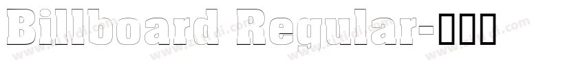 Billboard Regular字体转换